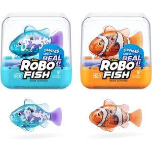 Robo Alive Robo Fish Robotic Swimming Fish (Teal + Orange)